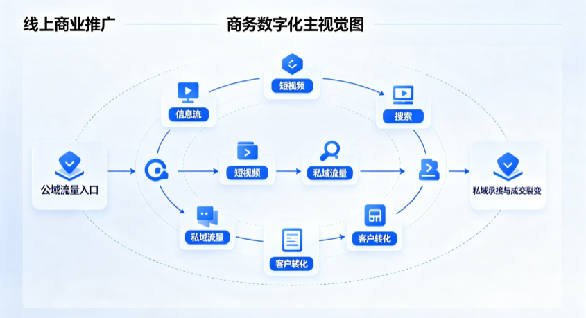 沁县线上商业推广怎么做？全域流量闭环搭建与低成本转化实战指南